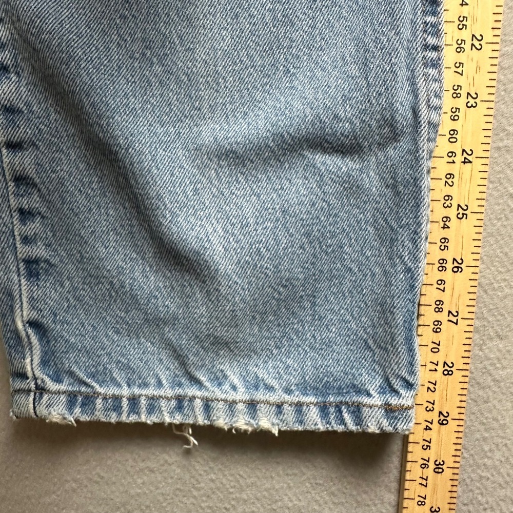 LL Bean Classic Fit Jeans Mens 40x30 Light Wash Blue Cotton Denim Straight Leg - Picture 6 of 12